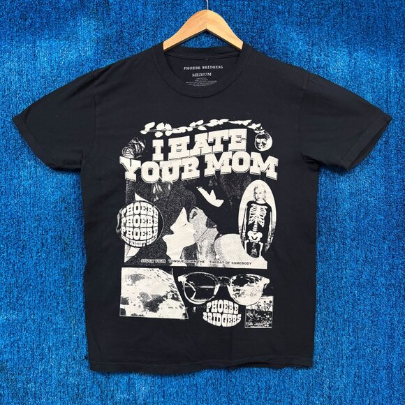 Phoebe Bridgers “I Hate Your Mom” Rock Band Graphic T-Shirt Size Medium - Picture 1 of 4